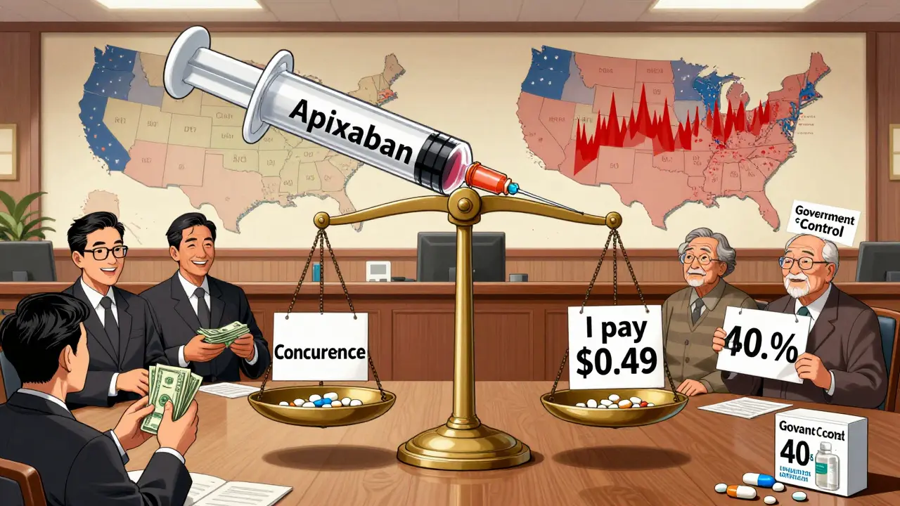 Un débat judiciaire symbolique entre concurrence libre et contrôle gouvernemental des prix des médicaments génériques aux États-Unis.