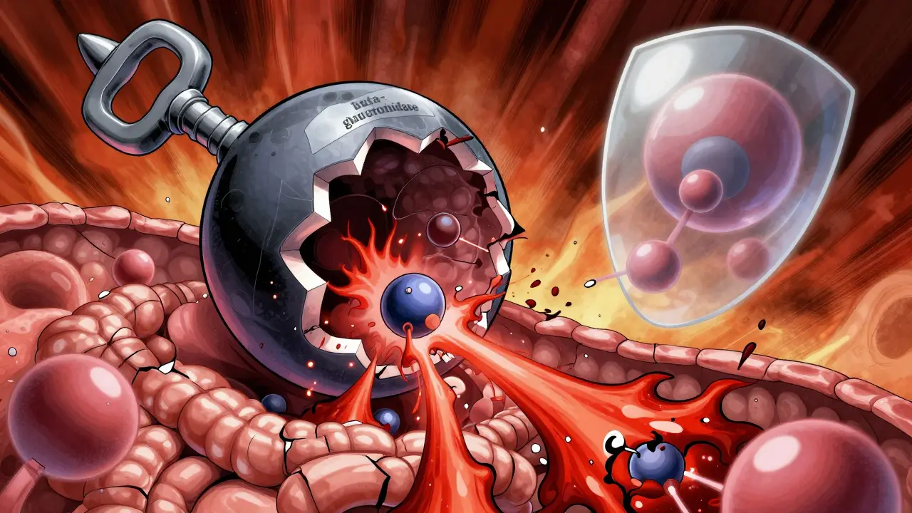 Style manhua : enzyme bactérienne libérant la toxicité de l'Irinotécan