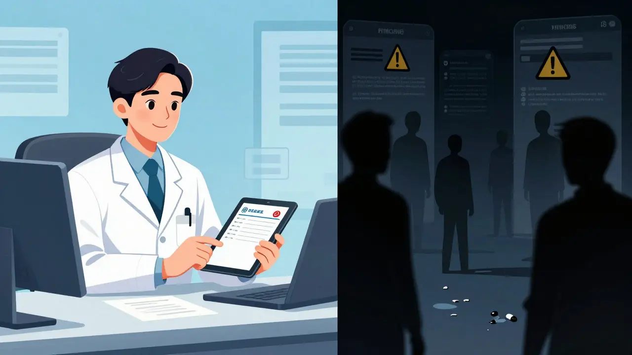 Télémédecine sûre face aux pharmacies en ligne frauduleuses